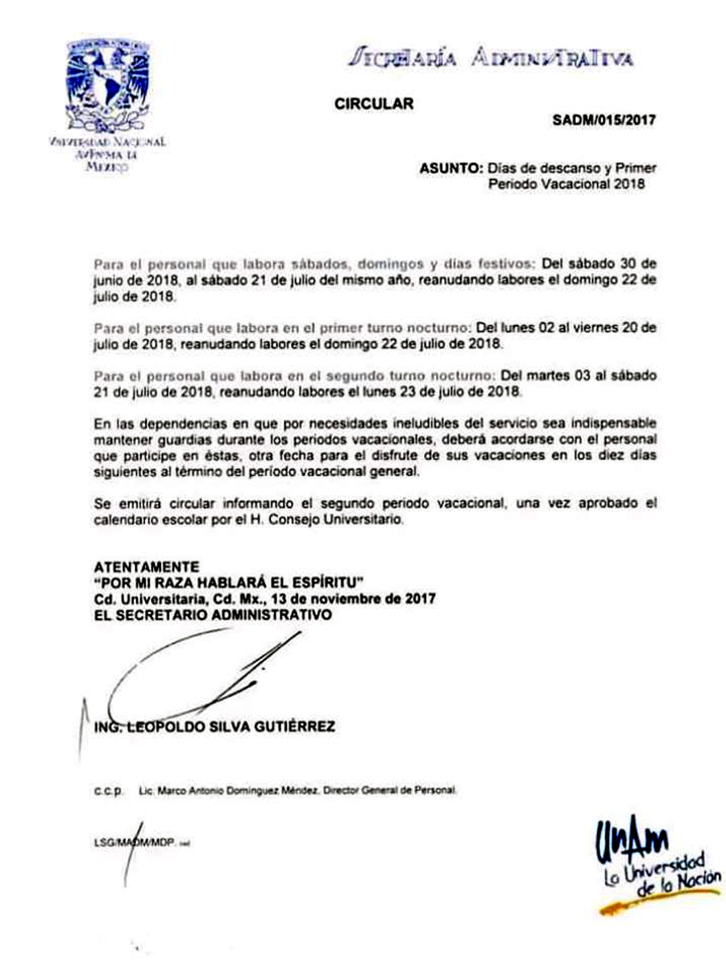 union-periodo vacacional